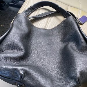 Coach black/violet shoulder bag